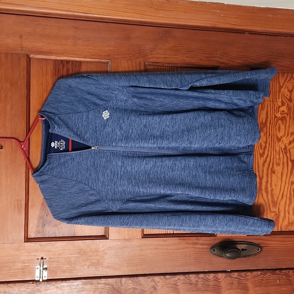 Women's MOFIZ Blue Full Zip Long Sleeve Jacket. Size 2XL.